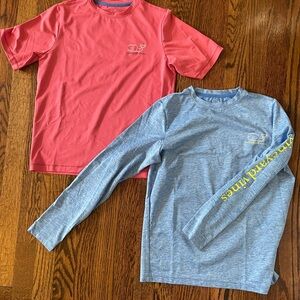 Vineyard Vines Red and Blue Performance Tees